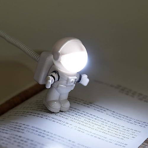 Miniatura 3 de Spaceman - Luz nocturna de caricatura, luz LED creativa de dibujos animados, luz LED de libro con USB, lámpara de escritorio para computadora, luz