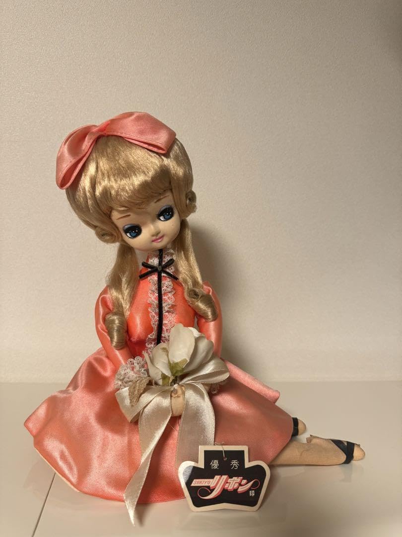 リボン　フランス人形　ヴィンテージ　約67cm Amazon | スキヨドール “ リボン “ フランス人形 昭和レトロ