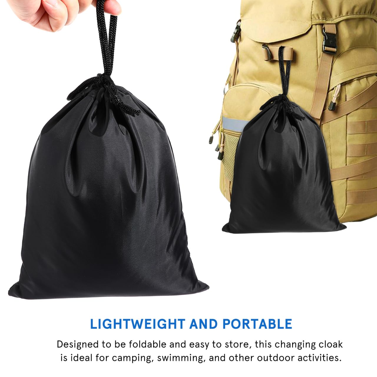 Tragbare Umkleidekabine Aus Polyester Sichtschutz Umkleidezelt Für Strand Schwimmen Camping Leichtes Sofort-Dressing-Überzug Mit Großzügigem Platz Und Atmungsaktivem Material