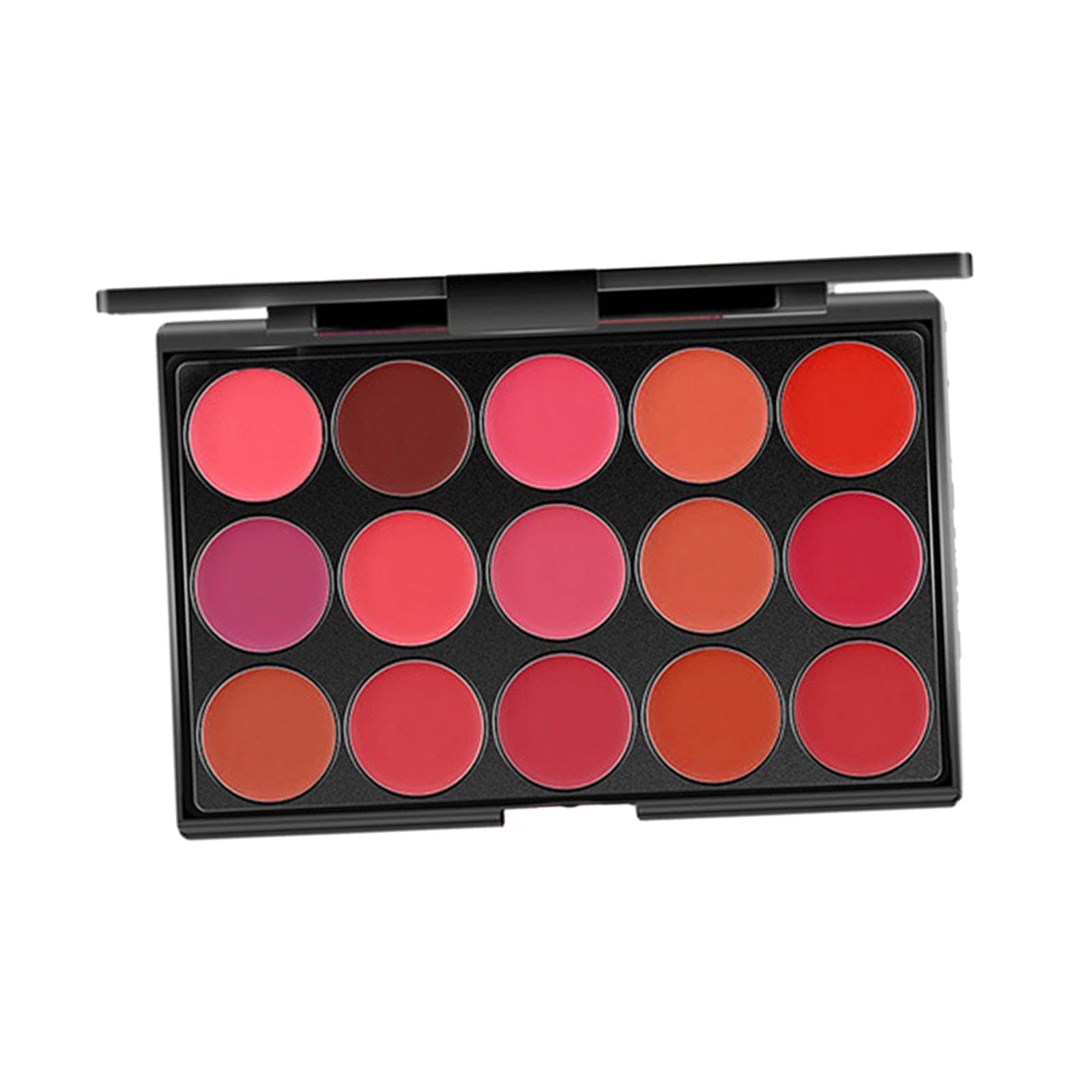Paleta de 4 Labiales, Paleta de Maquillaje de Labios Nude, Set de Brillo Labial, 15 Colores, Crema Hidratante, Kit de Maquillaje Profesional Antiadher