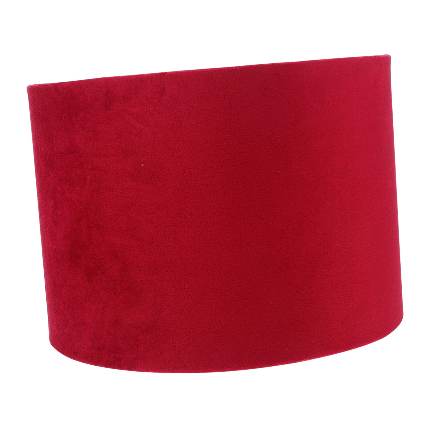 SEWACC Pantalla de Lámpara Hogar de Terciopelo Rojo Interior Dorado, Accesorio Decorativo para Lámparas de Mesa E27, Luz Difusa Protectora para Dormitorio