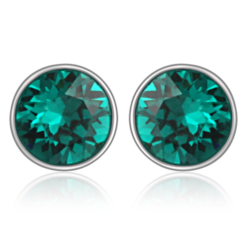 Mahi Rhodium Plated Green Bolt Earrings Made for Women ER1104083RGre (B07Q2B276D) Amazon Price History, Amazon Price Tracker