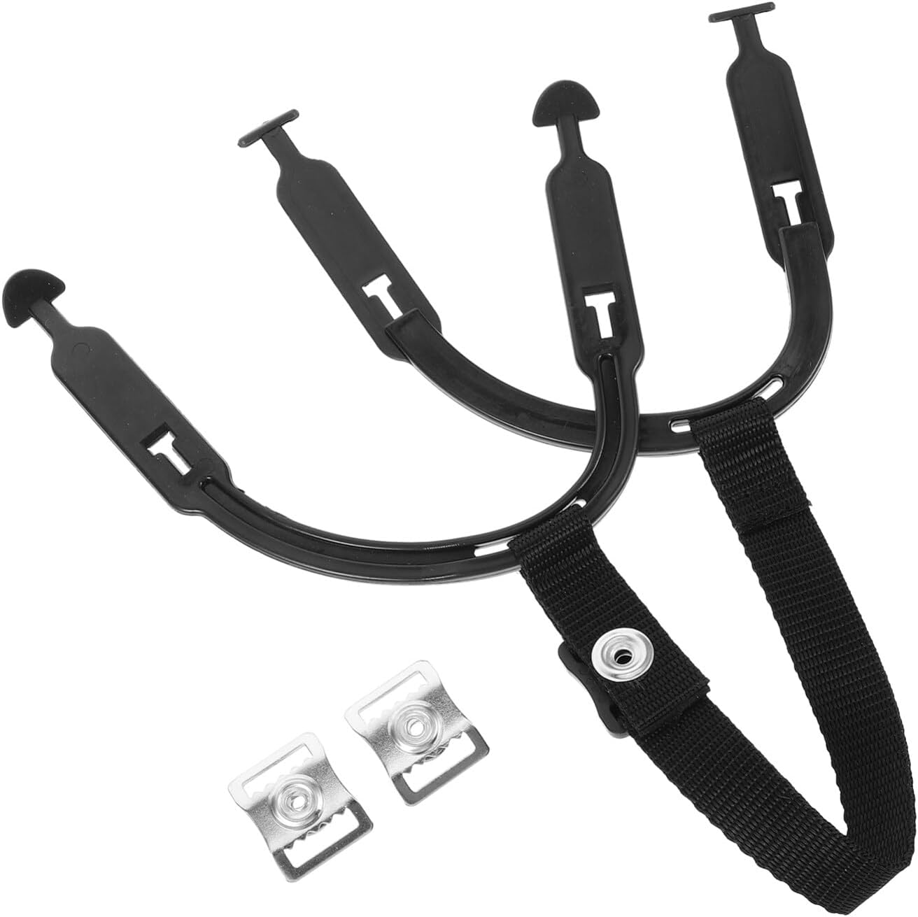 VANZACK Hockey Helmet Chin Strap Set, Replacement Helmet Chin Strap with Stainless Steel Snap -Ice Hockey Chin Strap Replacement Parts