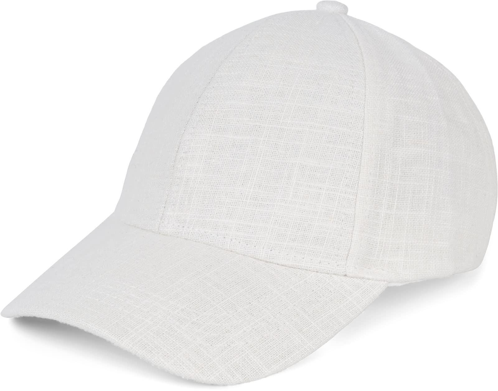 styleBREAKER Casquette de Baseball Unisexe en Lin | Casquette 6 Pans Réglable avec Visière Courbée | Casquette d'Été Respirante avec Boucle Métallique | Légère, Confortable & Stylée