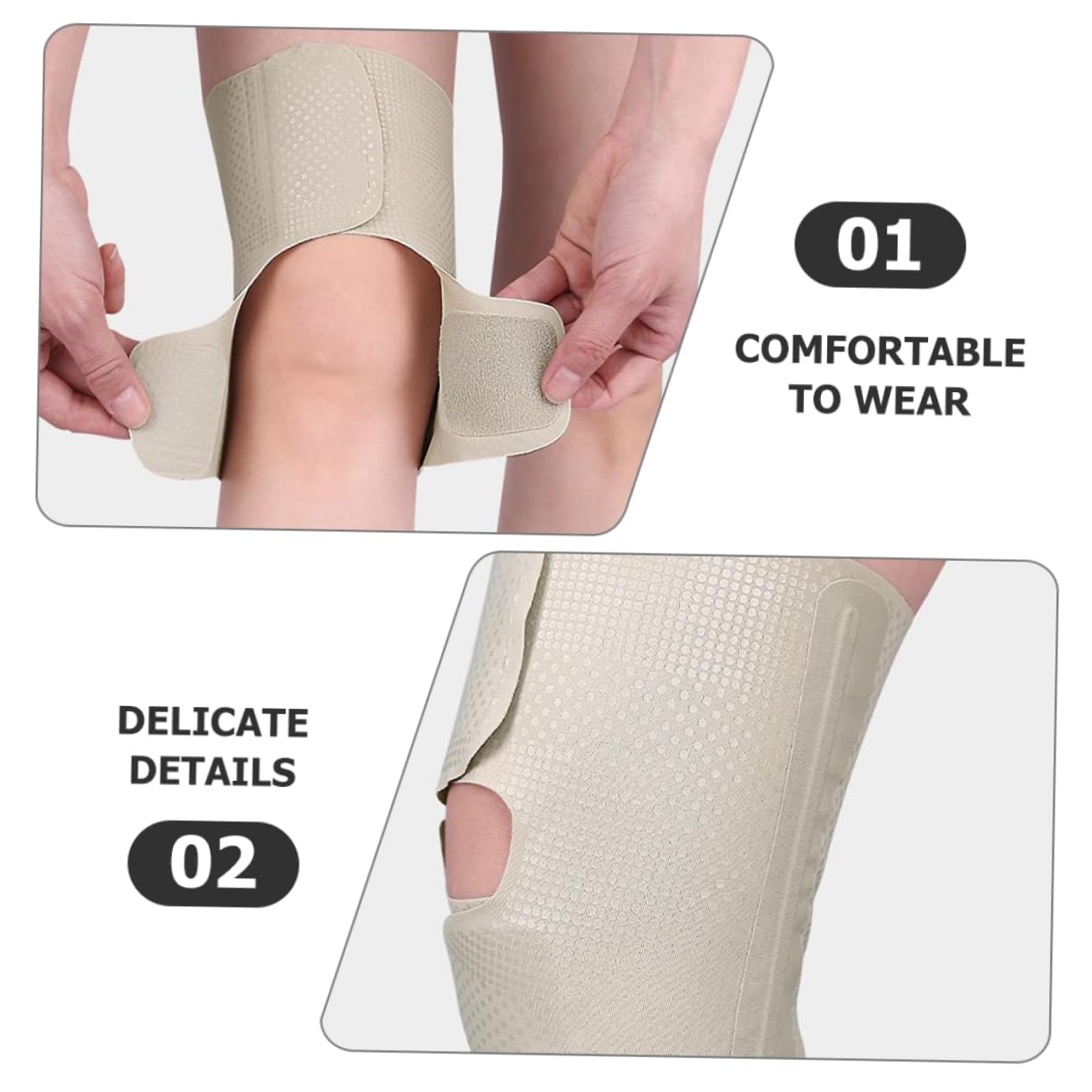 minkissy Knee Brace for Women Pads Elastic Sleeve for Sports Protective Breathable