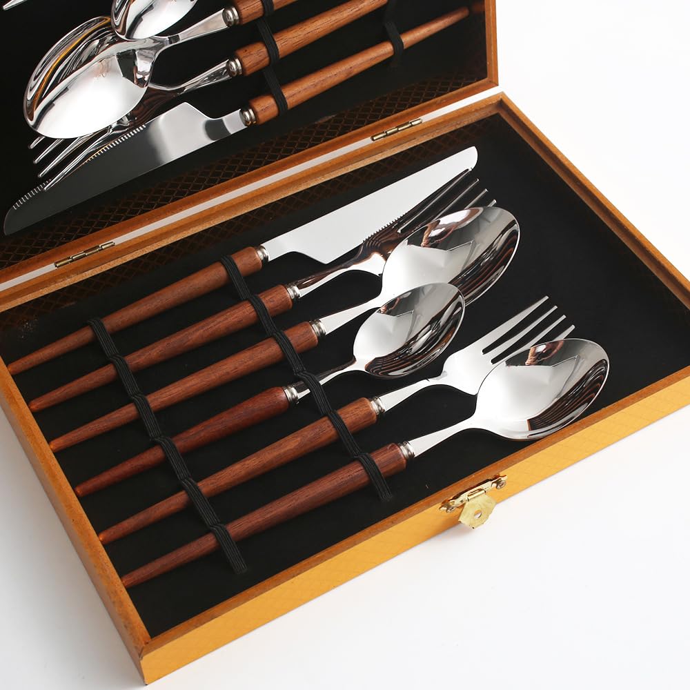 Amazon | GOODJOYVEN カトラリーセット 12点ステンレススチール製食器