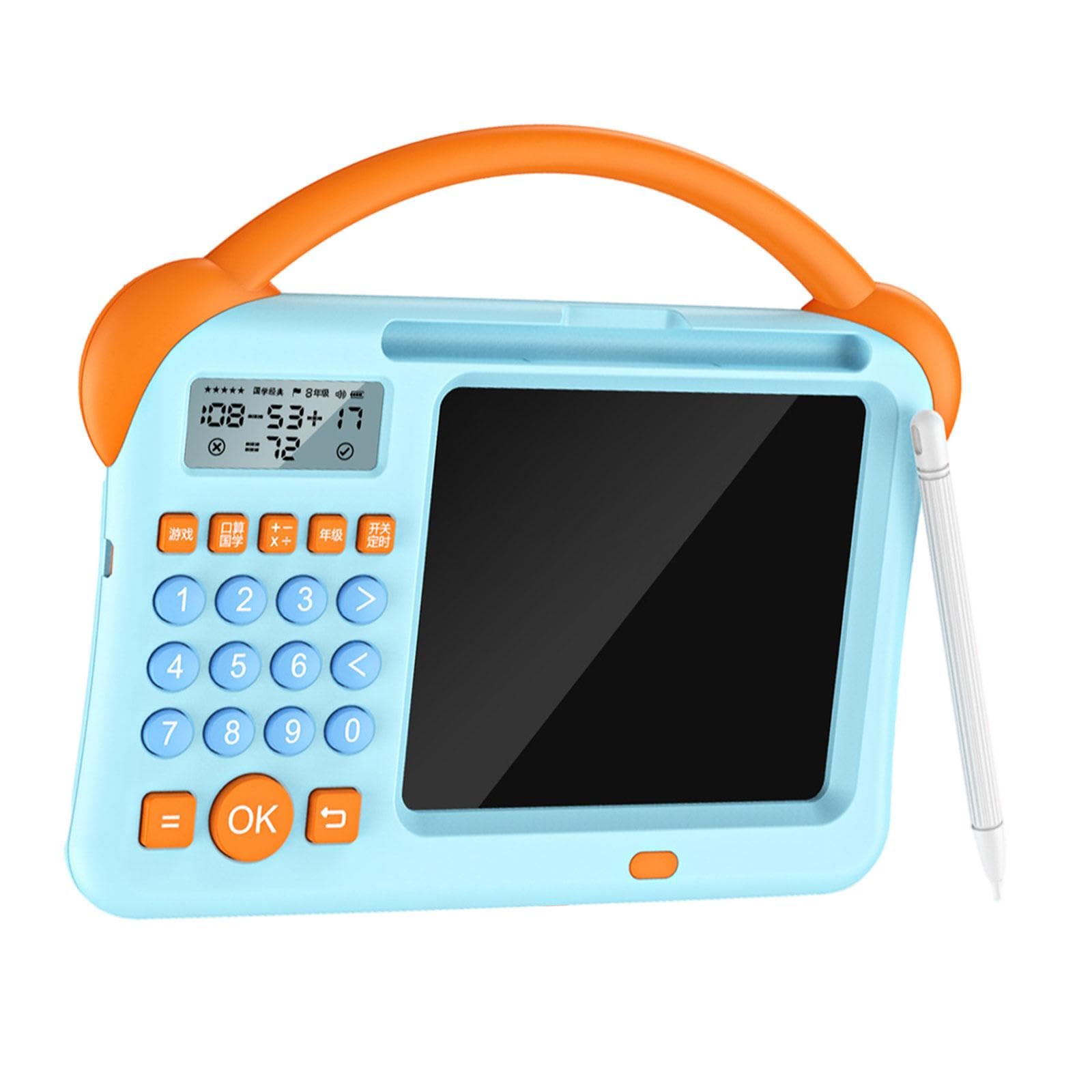 Kids Math Games Portable Gifts Preschool Learning Toy for Kids Students Girl Blue | Graphics Tablets/Boards & Pens