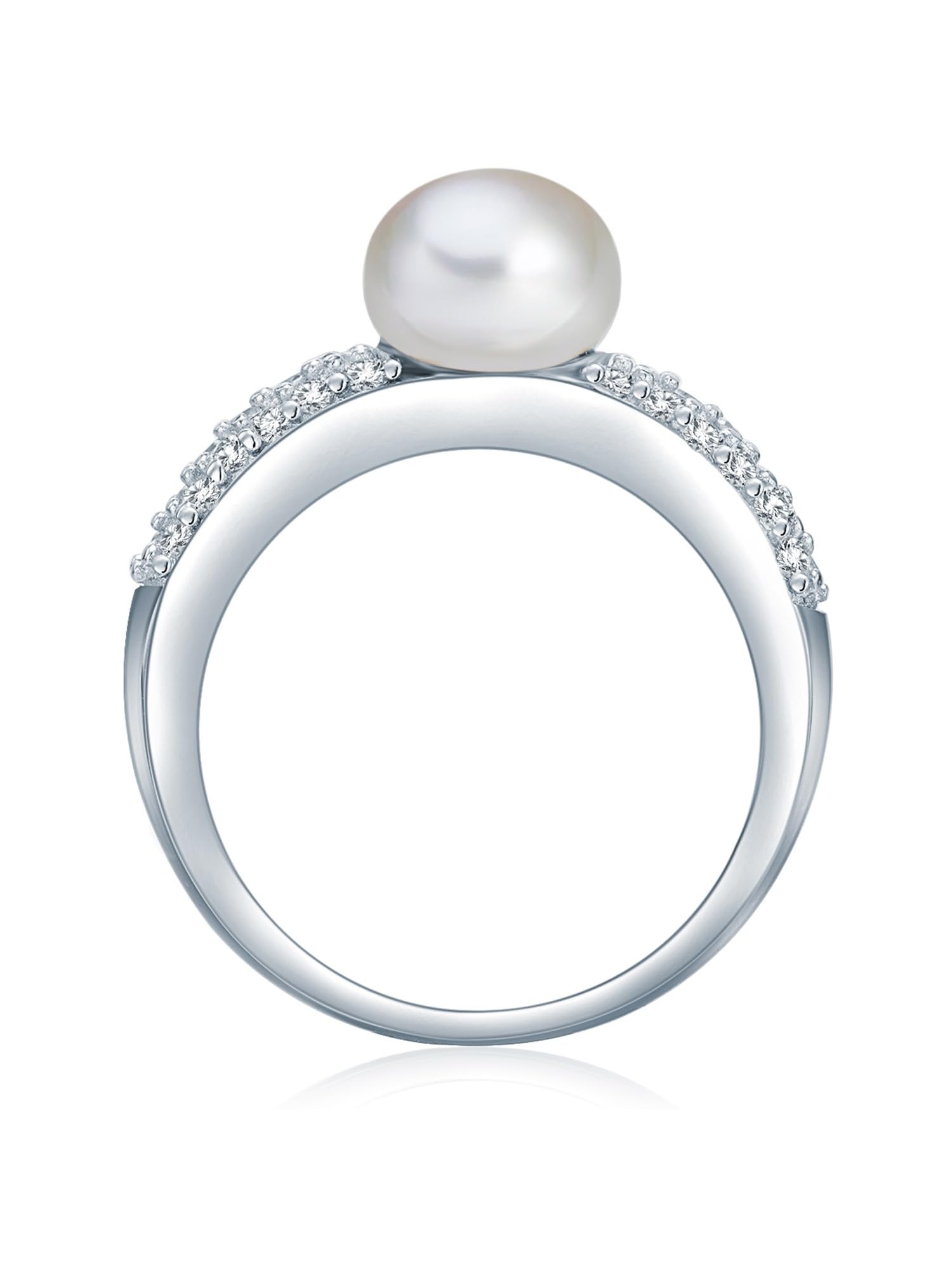 Valero Pearls Anello di perle da Donna in Argento Sterling