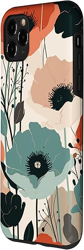 Miniatura 2 de Funda para iPhone 11 Pro Max Minimal Poppy Flower Boho Floral Cute Aesthetic