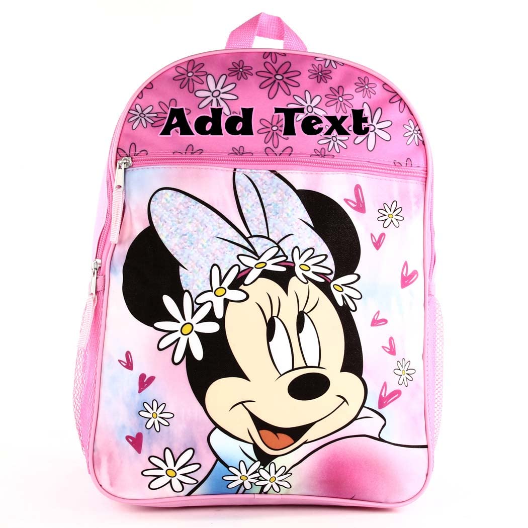 Personalized 16 Inch License School Backpack - Disney Minnie Mouse