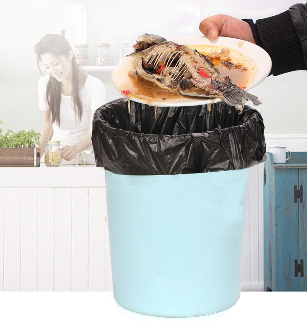 Black Trash Bag,Gereen 9-12 Gallon Tall Kitchen Trash bag Garbage Bag Trash Can Liner (9-12 Gallon(100 Count), Black)