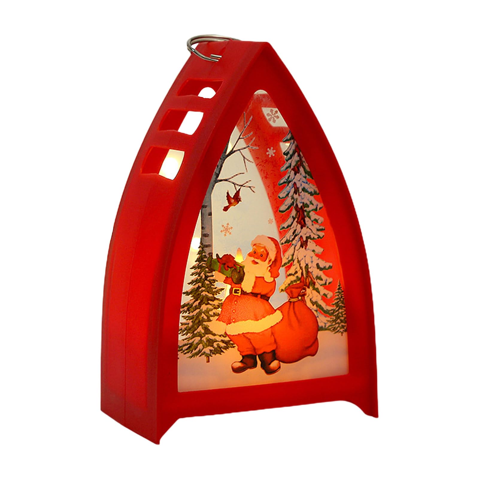 Elnwnnkc D Holiday Christmas Theme Flameless Candles Snowflake Pattern Le Candles For Party Ecor Night Light Santa Night Light