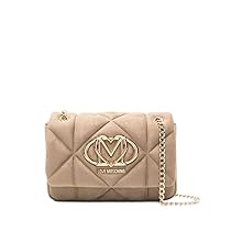 Love Moschino BORSA EMBOSSED VELOUR PL SABBIA