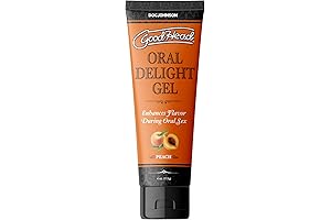 Doc Johnson GoodHead - Oral Delight Gel - Peach - Oral Sex...