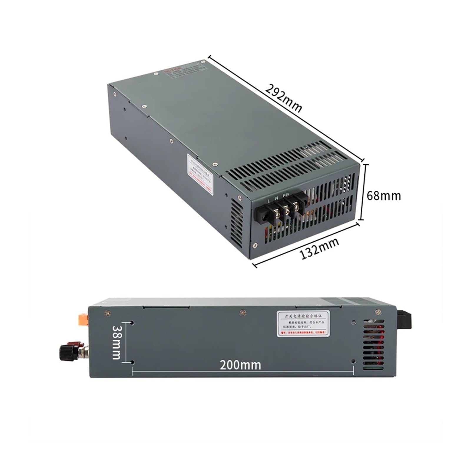 Zasilacz przełączający DC 2000 W Napięcie wyświetlacza regulowane 0-12 V 15 V 24 V 36 V 48 V 60 V 72 V 80 V 90 V 100 V 110 V 220 V 300 V AC (0-110V-1000W, 220VAC)