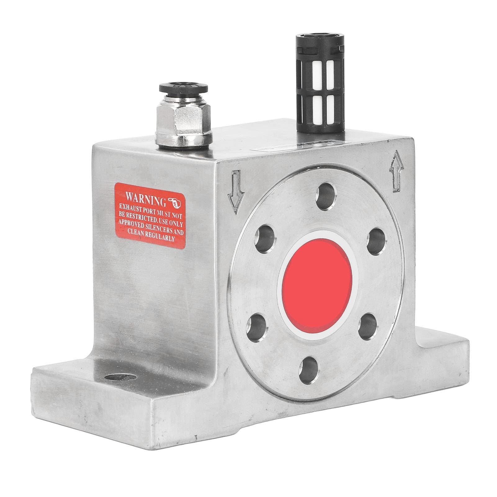 Vibratore Pneumatico a Turbina con Oscillatore in Acciaio Inossidabile - Filettatura G1/4 Ingresso e Uscita - Alta Potenza e Efficienza per Vibrazione della Turbina Resistente e affidabile