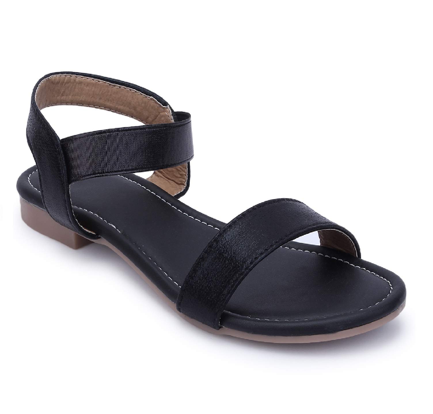 Womens Fashion Flats Sandals (Black, 4) (B08HK6FCYZ) Amazon Price History, Amazon Price Tracker