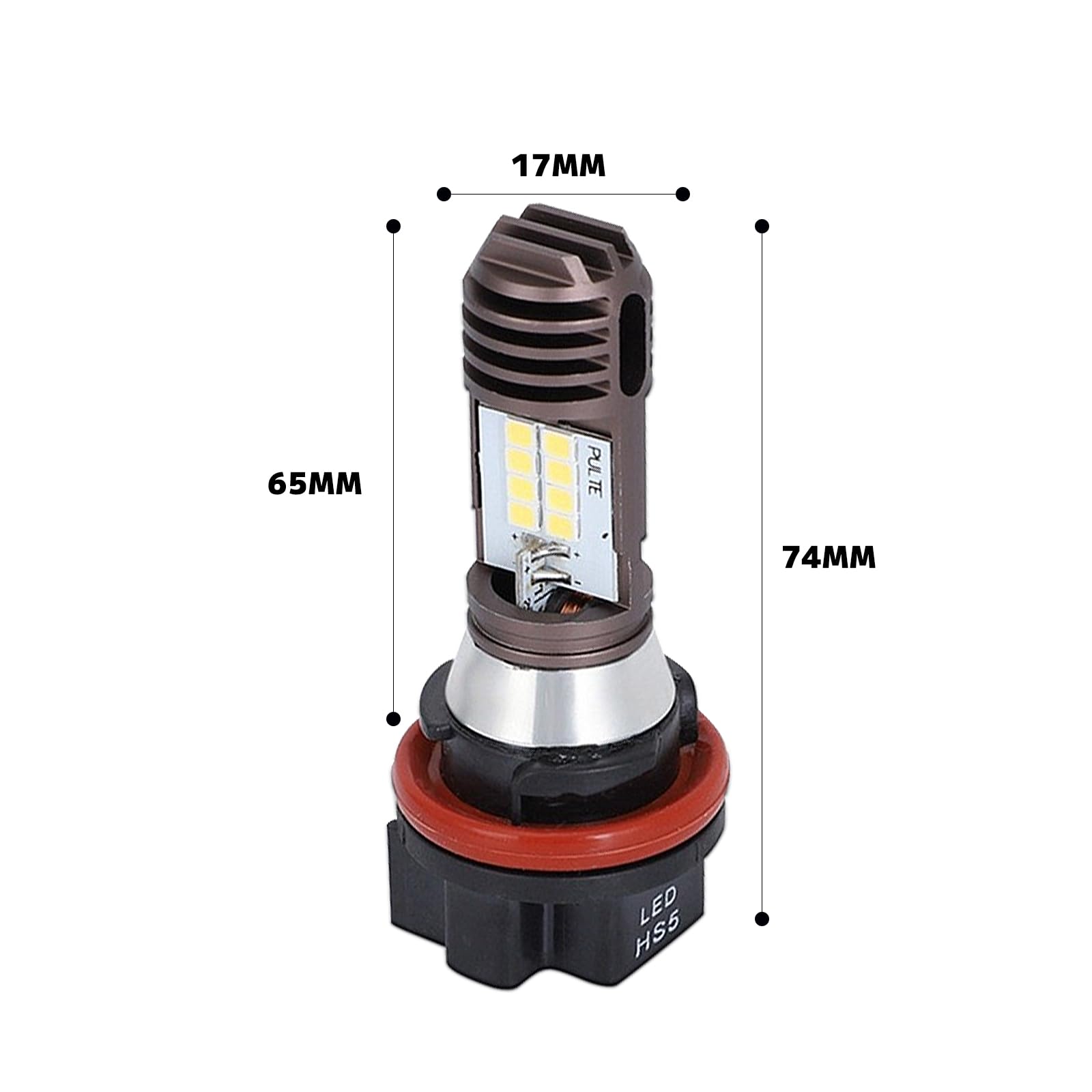 Amazon | ziyue ヘッドライト LED バイク用 バルブ 2個入り HS5