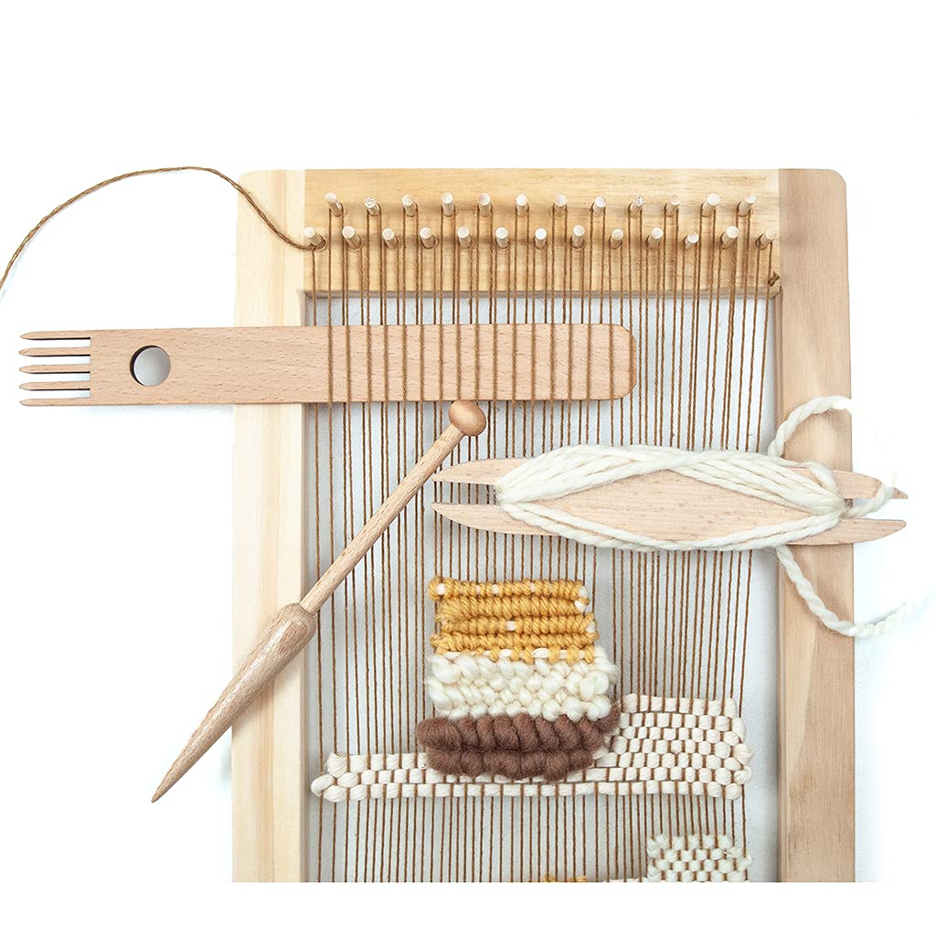 Lot De 9 Outils Pour Cadre De Tissage à La Main En Bois, Accessoires De Tissage Au Crochet En Bois, Outils Pratiques Pour Tricot Tapisserie Tapisserie Faits à La Main, Cadre Accessoires