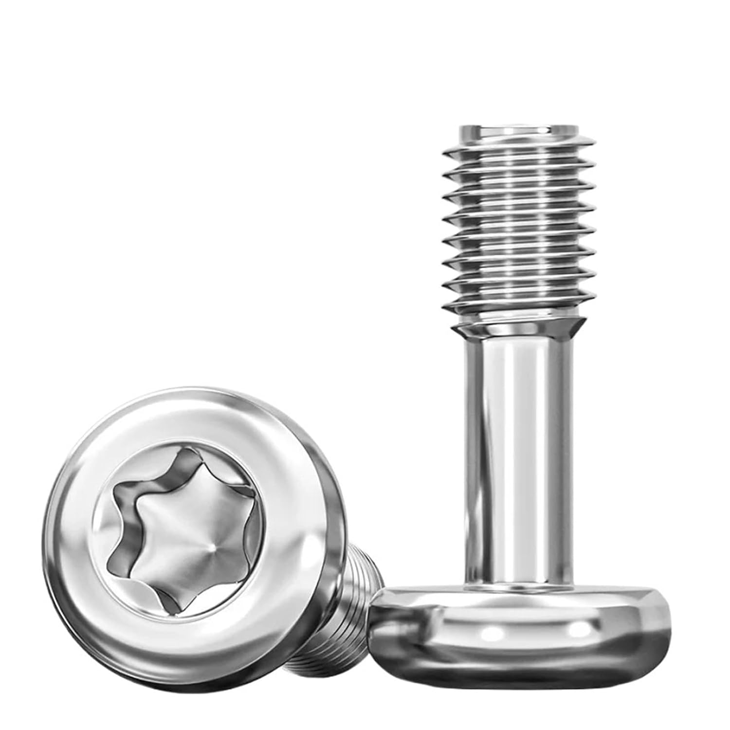 304 Stainless Steel M3 M4 M5 M6 M8 Pan Torx Head Non Anti Loosening Screws Six Lobe Half Tooth Bolts(M3x10mm 10pcs)