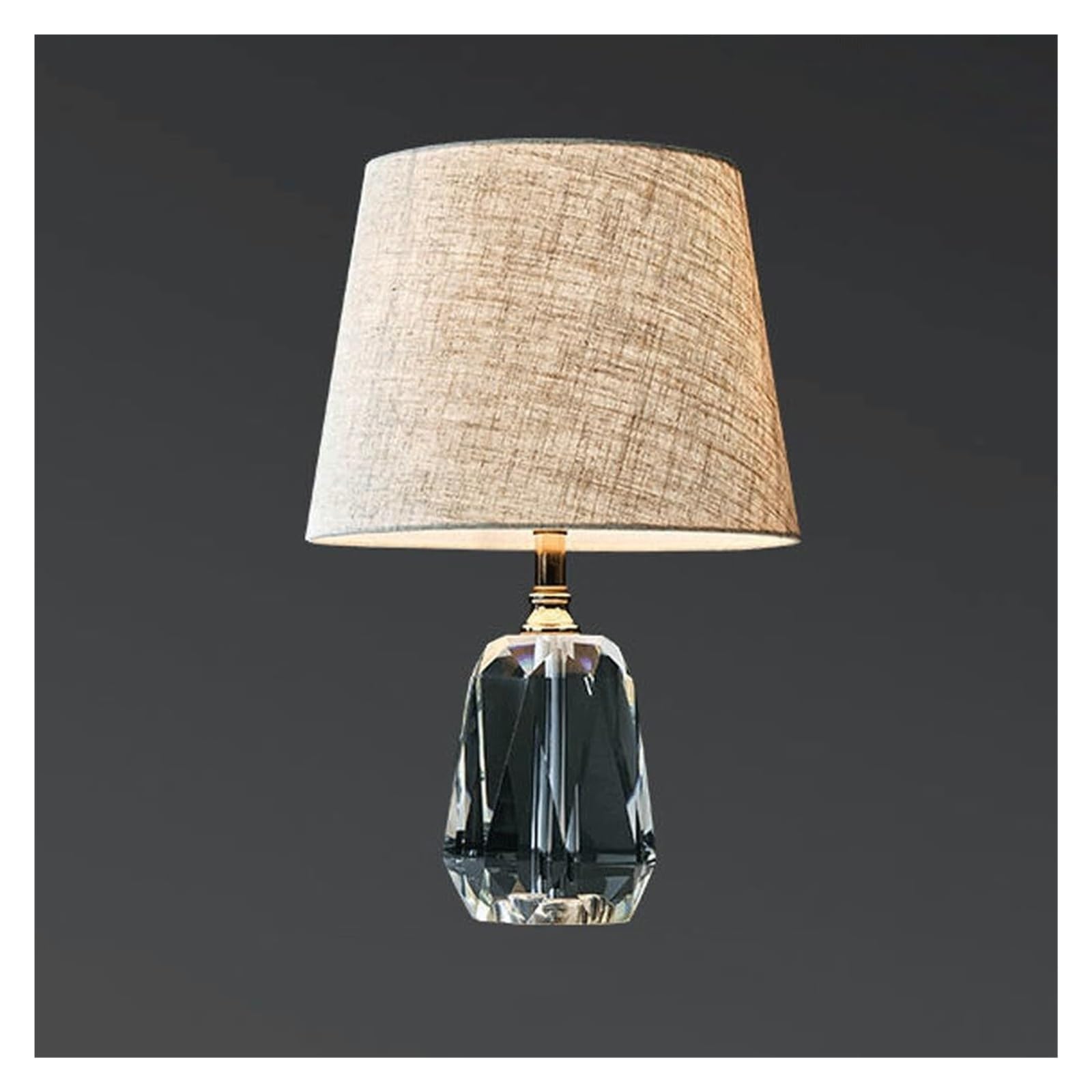 Luxuriöse Kreative Stoff-Kristall-Schreibtischlampe, Vintage-Tischlampe For Schlafzimmer, Kaffee-Schlafzimmer-Nachttisch-Dekorationsbeleuchtung Schreibtischlampe