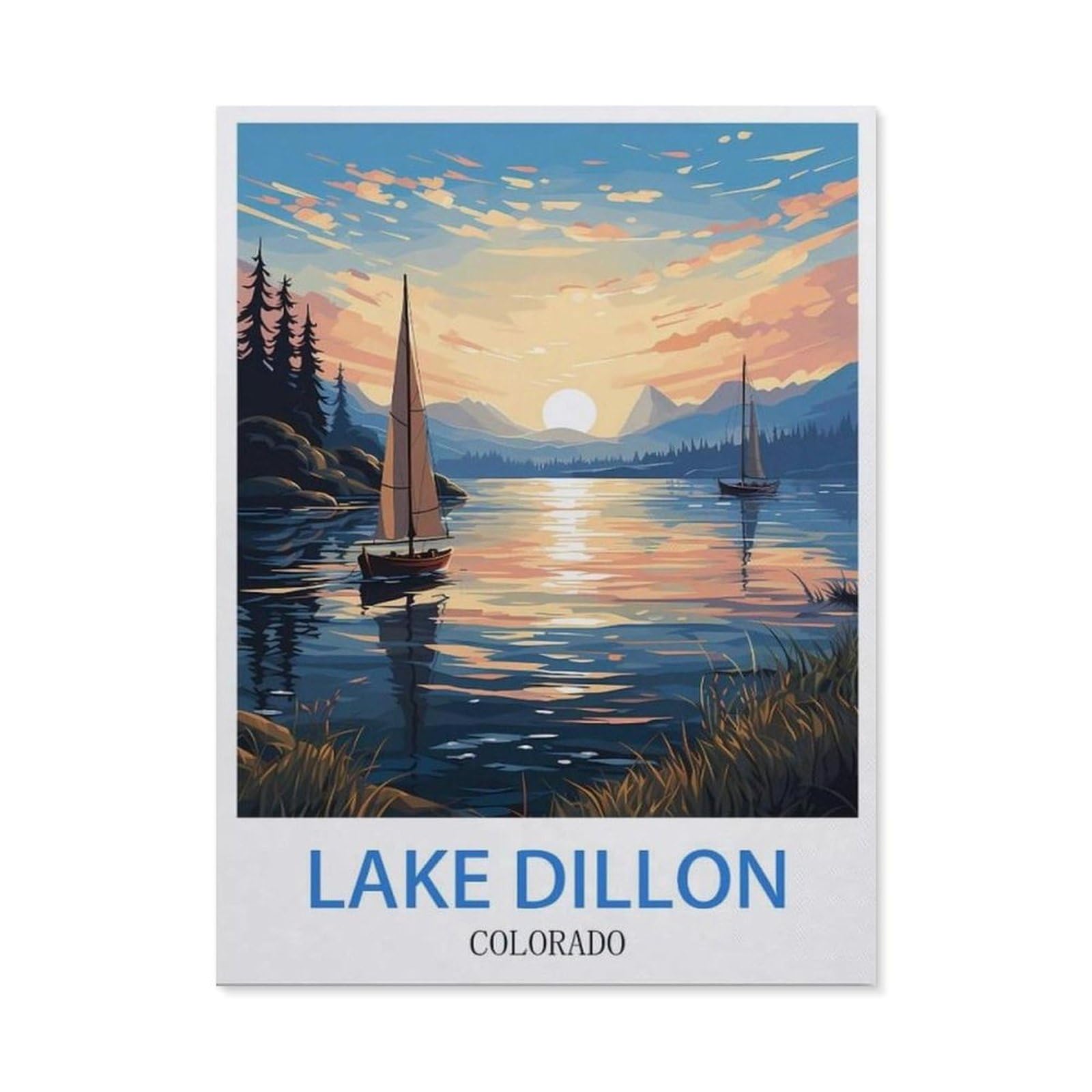BEAYODKP Diamond Painting Kits for Adults and Kids，Lake Dillon Colorado