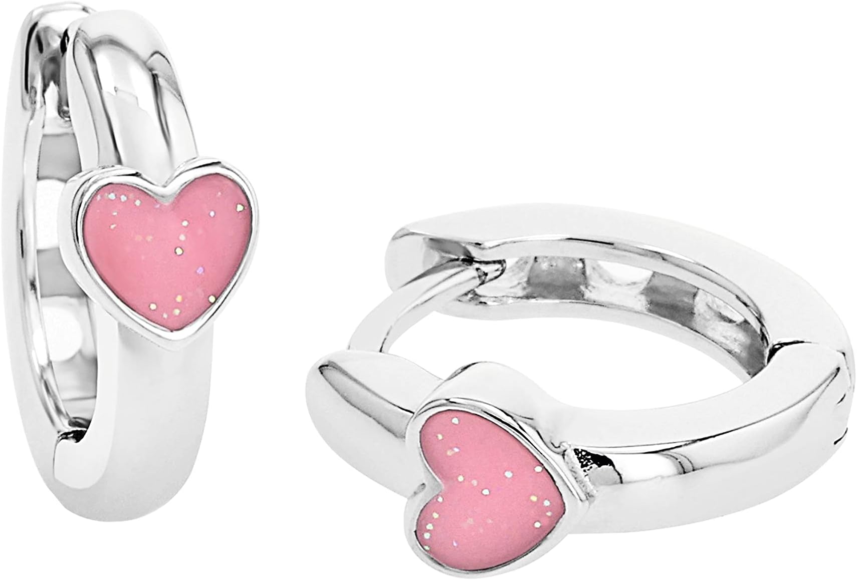 Prinzessin LillifeePrinzessin Lillifee 925 Sterling Silber Mädchen Kinder Ohrschmuck, Rosa, Herz, Kommt in Schmuck Geschenk Box