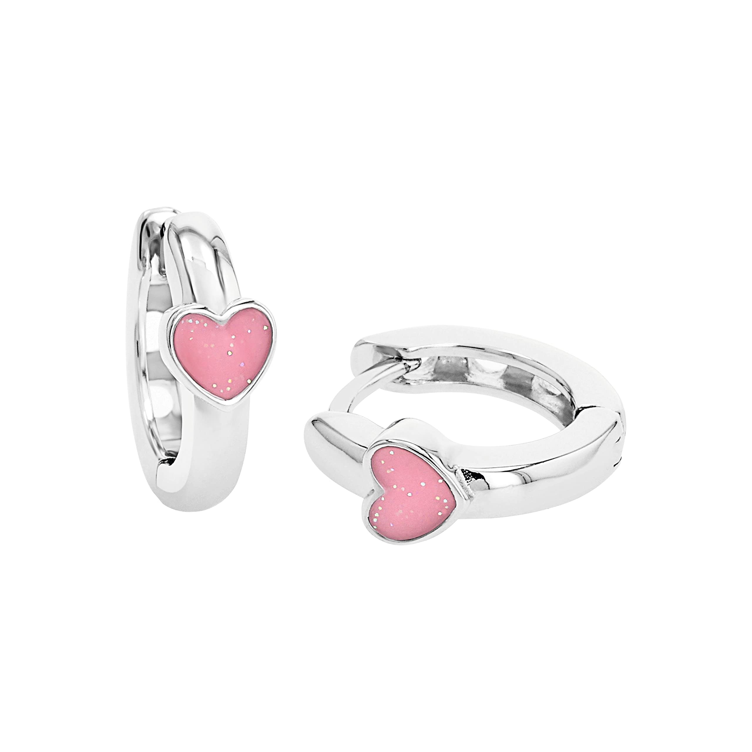Prinzessin LillifeePrinzessin Lillifee 925 Sterling Silber Mädchen Kinder Ohrschmuck, Rosa, Herz, Kommt in Schmuck Geschenk Box