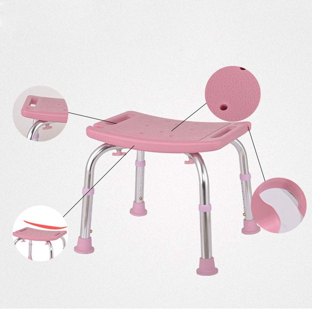 Sitzhocker mit Armen/Höhenverstellbarer Duschstuhl/Gesundheitsprodukte/Große Absaugung/Alt/Schwanger/Blauer Duschhocker Duschsitz Duschsitze und Hocker