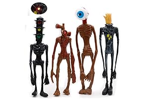 Sirenhead Costume Kids, Halloween Kids Toys Action Figure Model Doll Gift (Brown)