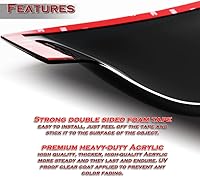 Vista 3 de Q1-TECH, Alerón de techo para ventana trasera compatible con Dodge Challenger 2008-2023, visera de techo de ventana trasera de acrílico