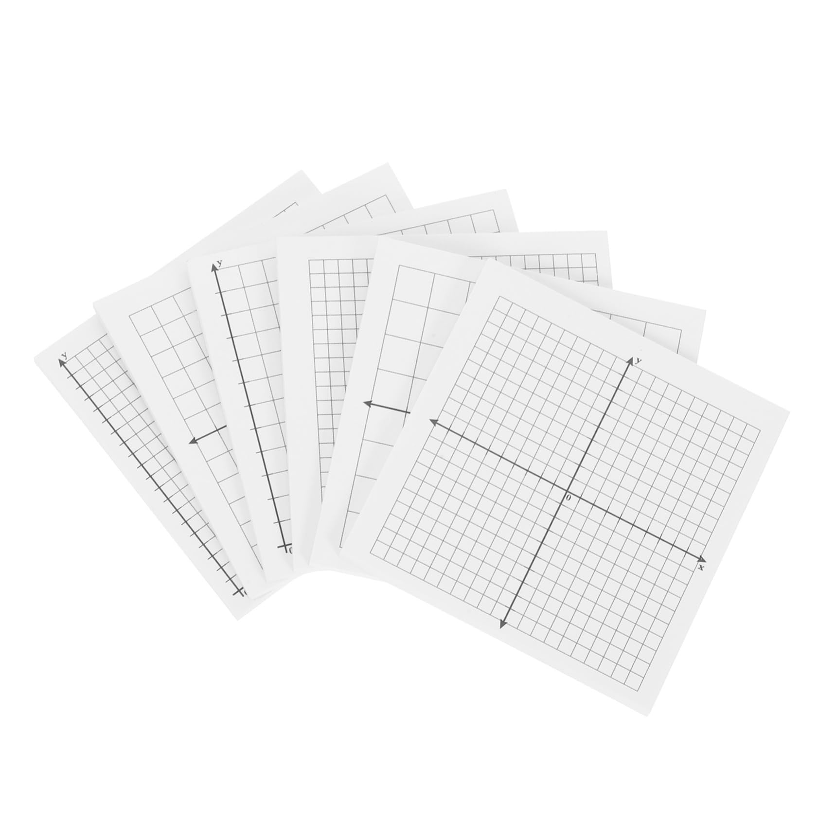 6pcs Graph Paper Sticky Notepads Adhesion for School and Office Use Mini Adhesive Grid Pads for Precise Writing