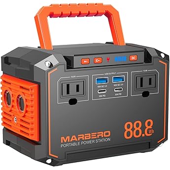 MARBERO Portable Power Station 88.8Wh with Camping Lantern