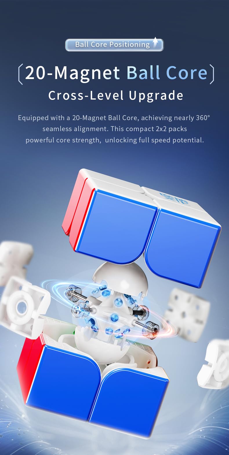 Amazon | MoYu Weipo V5 2x2 (20-Magnet Ball-core + UV) 【ポーチ付き