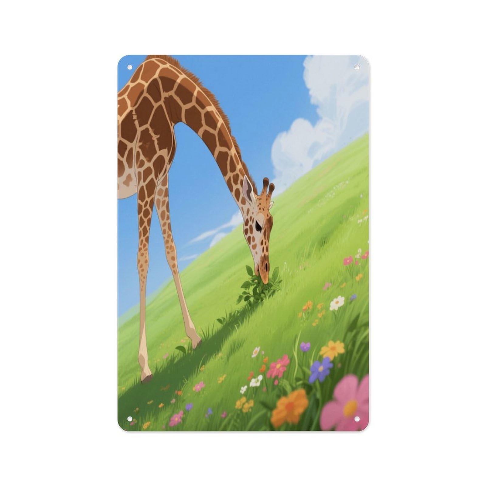 FekiLoot Giraffe Wall Decor Metal Signs Tin Signs Poster