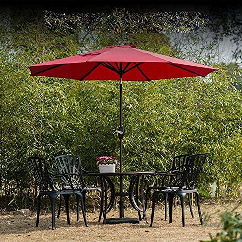 Parapluie table de extérieur tissu résistant vent CLSDRZC