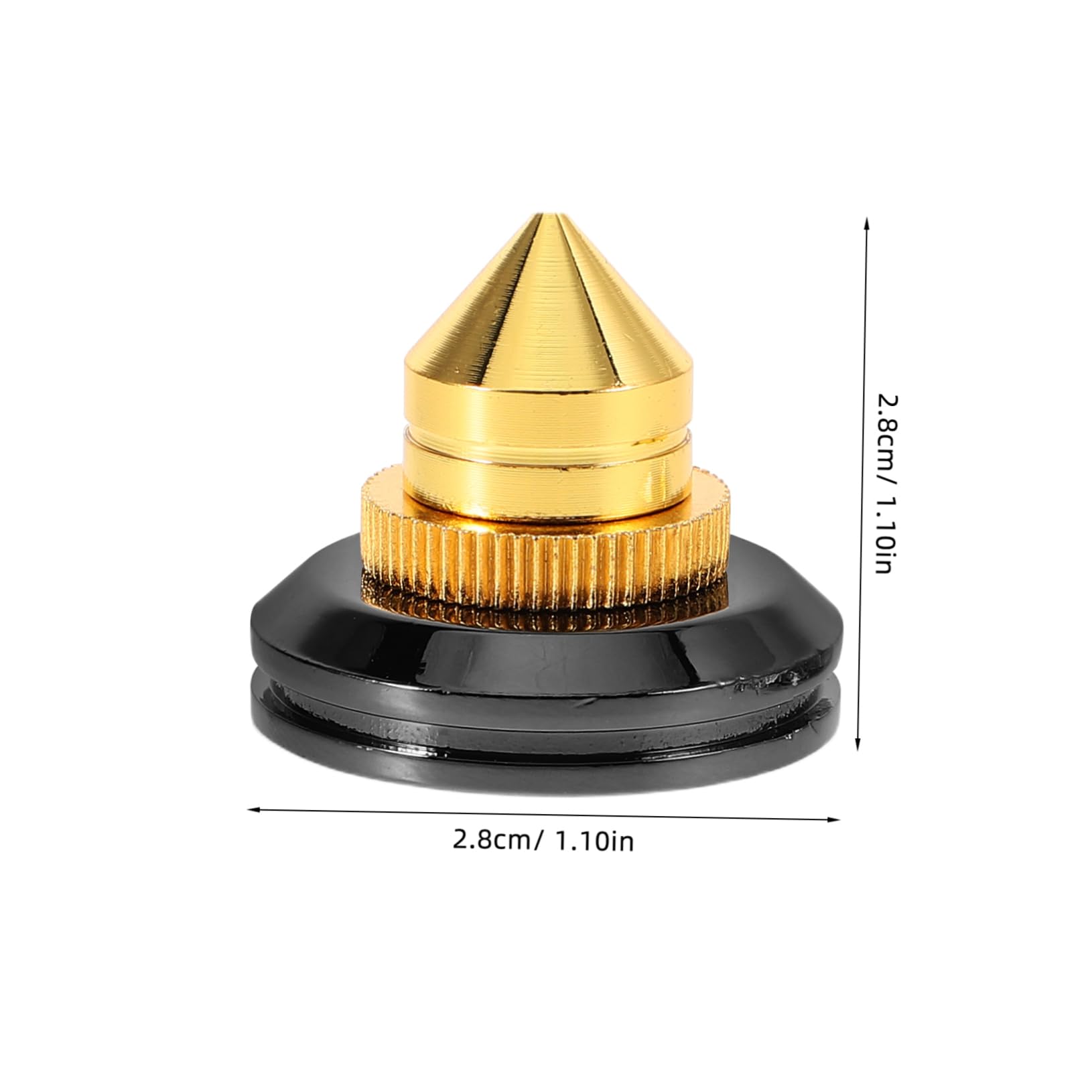 Angoily 4pcs Speaker Isolation Spikes Shock-Absorbing Feet Durable Speaker Stand Pads for Enhanced Audio Clarity Compatible