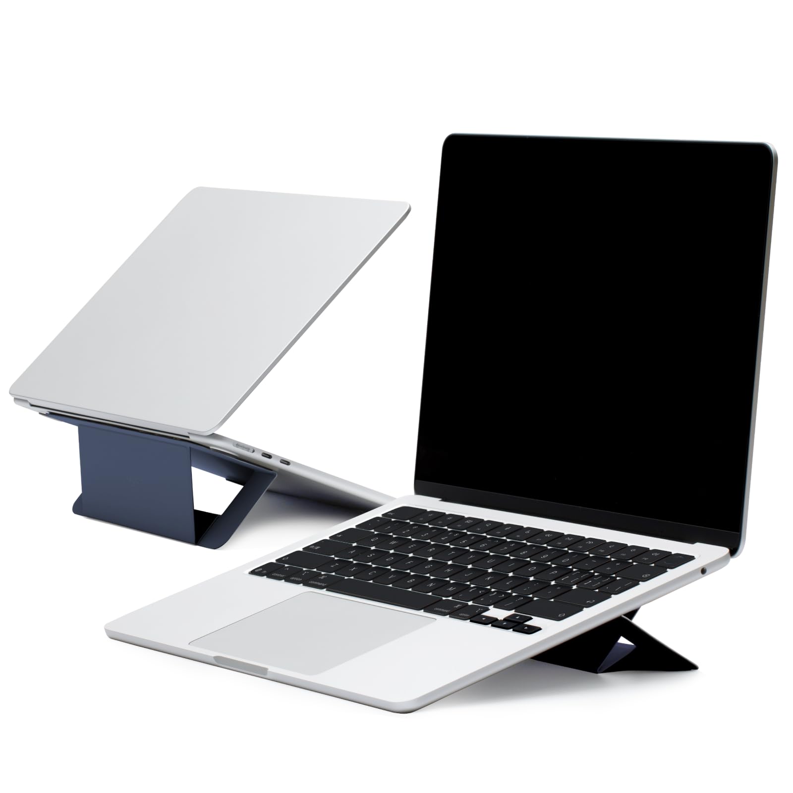 MOFT Laptop Stand for Desk, Adhesive Airflow Laptop Cooling Riser for Heat Dissipation with 2 Adjustable Viewing Angles, Foldable & Portable Computer