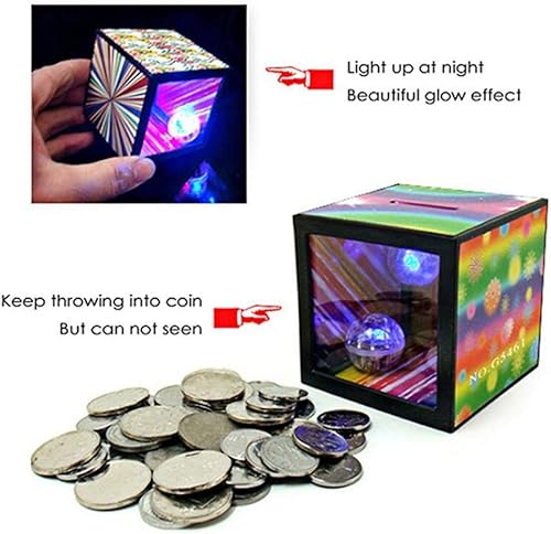 Miniatura 2 de Alcancía Caja de dinero Tarro de monedas Magic Coin Bank Flash Caja de monedas Caja de monedas desapareciendo Caja de monedas Flash Bank Toy