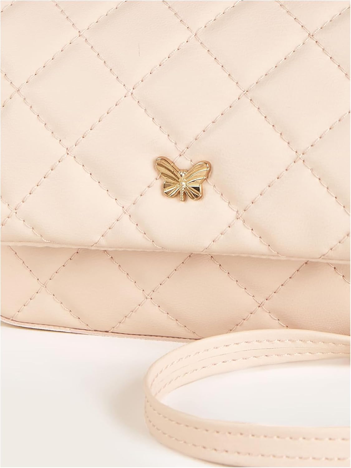 SweatyRocks Girl's PU Leather Chain Strap Crossbody Bag Metal Decor Flap Wallet Mini Square Bag Dusty Pink One-Size - Image 3