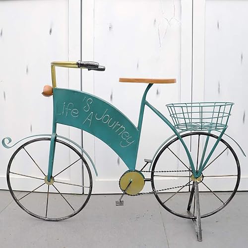 Soporte de flores, soporte europeo interior y al aire libre de la planta del metal, soporte decorativo de la forma de la bicicleta