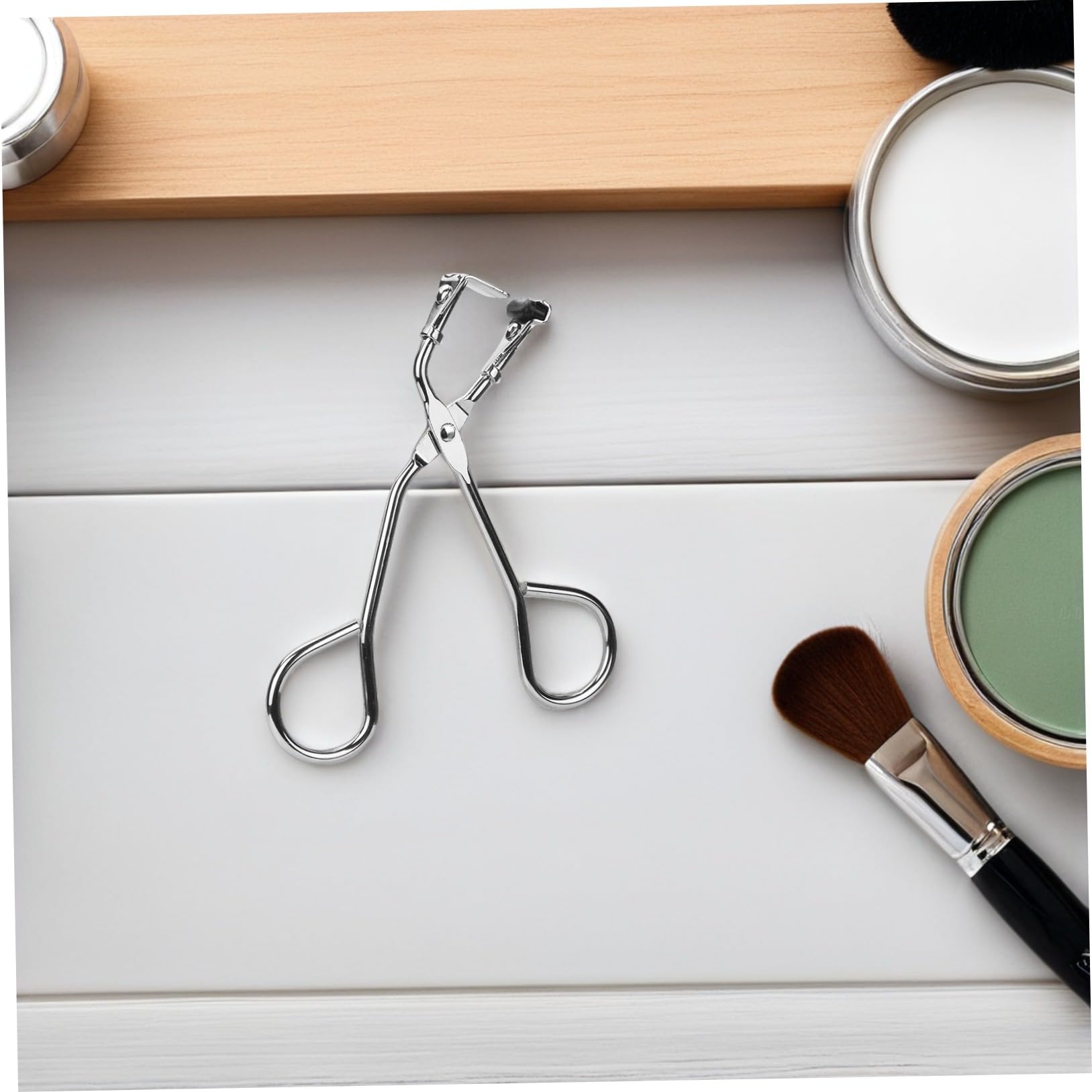 Artibetter Praktische Wimpernzange aus Edelstahl in Silber Leicht und Tragbar für Präzises Wimpern Curling und Täglichen Gebrauch