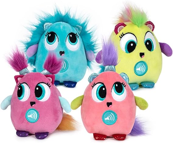 Crazy KUKIS - Peluche Parlante | Divertidos Peluches Que Repiten lo Que Dices - Modelos Surtidos , Recibirás un Modelo Aleatorio - 4 Modelos