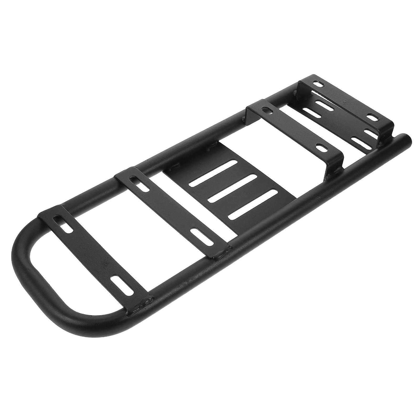 Porte-Bagages Arrière pour Vélo Électrique Noir, Support Allongé en Fer | Structure Stable, Grosse Compatibilité, Transport de Charge et Déplacements