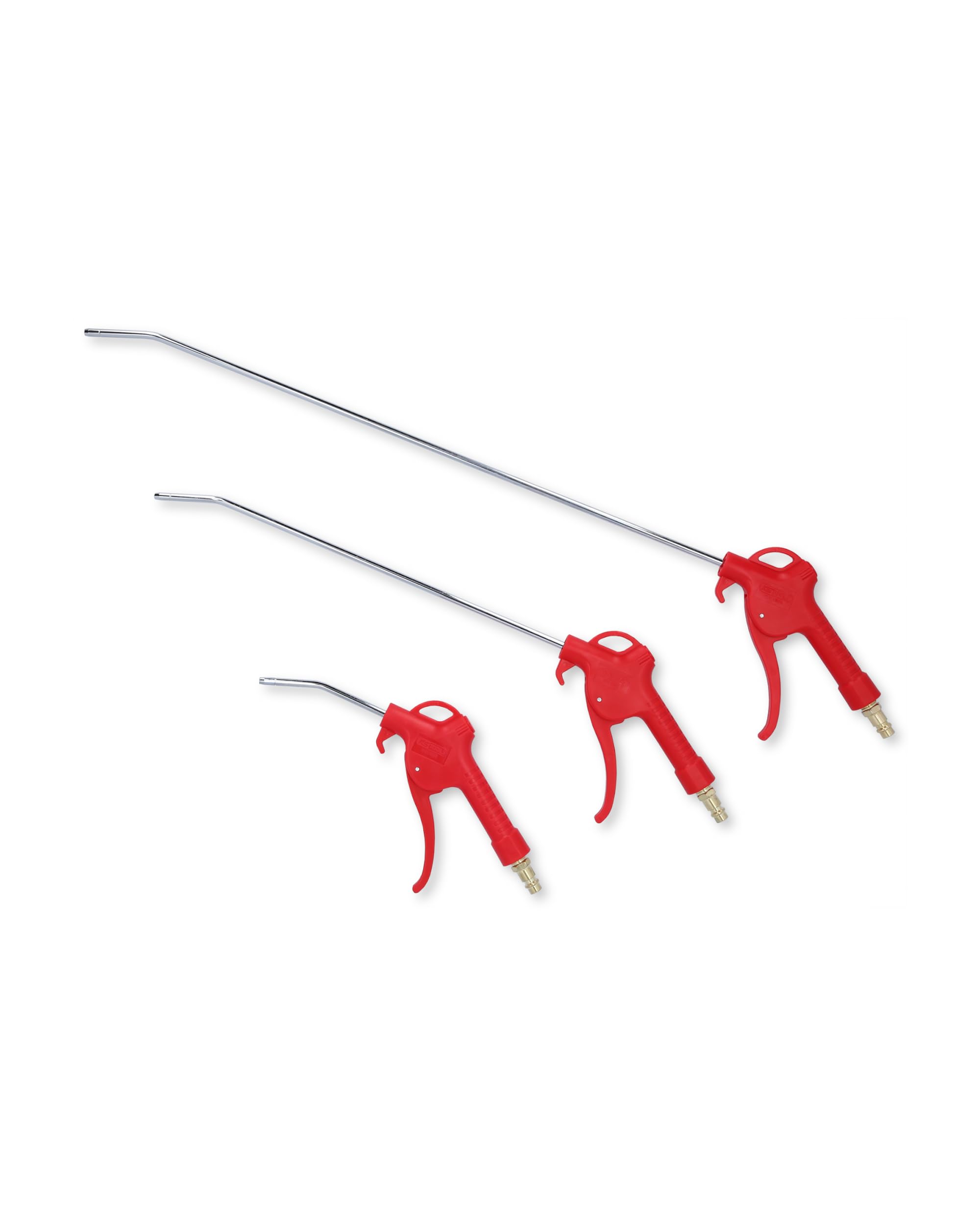 KS Tools Druckluftpistole Satz 3-tlg. 515.1921 I 6,3 Bar, 90 dBA I Ausblaspistole mit Düsen von 95-510mm - 1/4" NPT I Luftdruckpistole mit Aufhängefunktion | 515.1921, Saug-/blaspistole (druckluft)