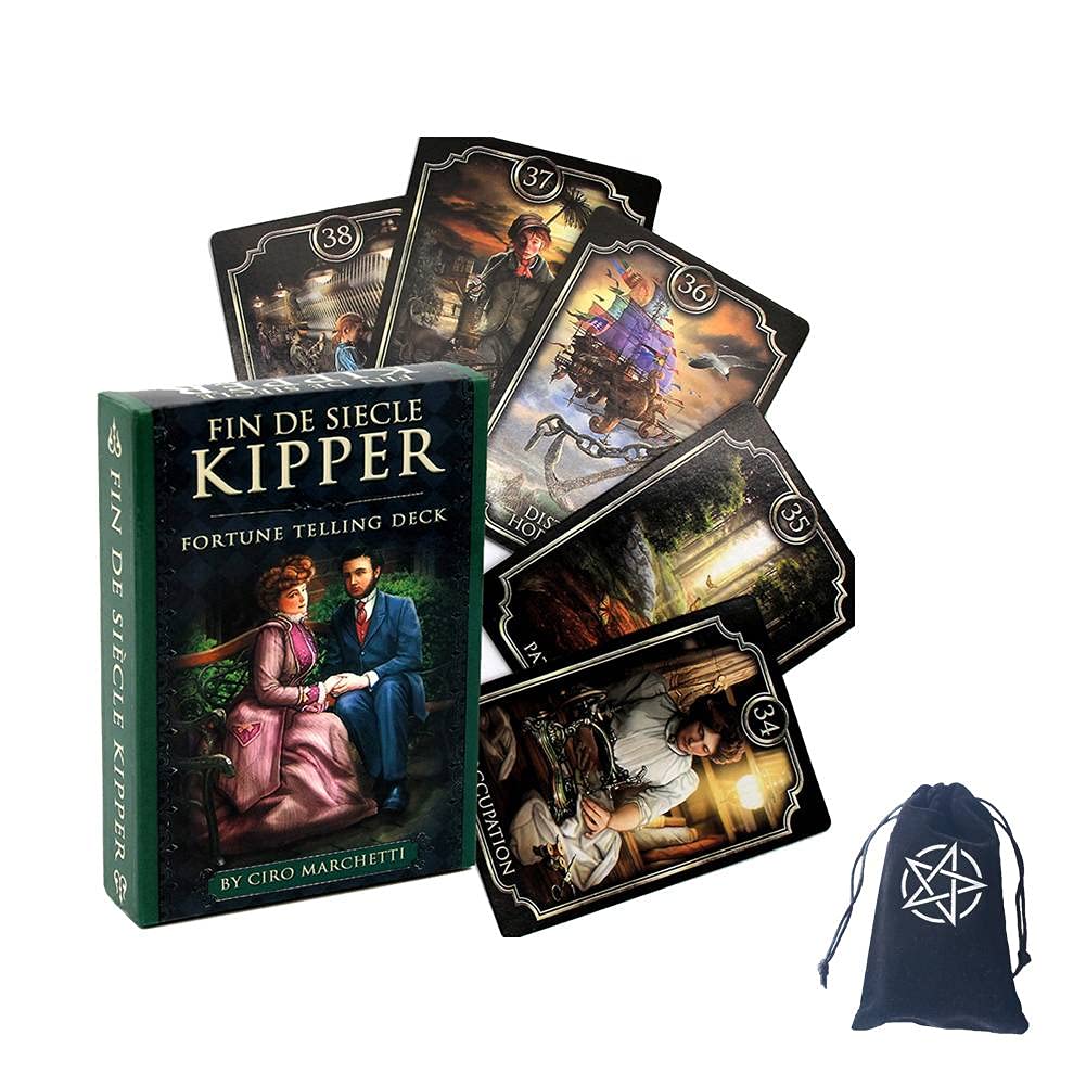 Fin De Siecle Kipper Oracle Cards,with bag,Firend Game,Fortune Telling Toys
