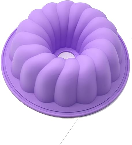 X-Haibei Molde redondo de silicona para hornear chocolate de gelatina de gelatina de gelatina de 8 pulgadas