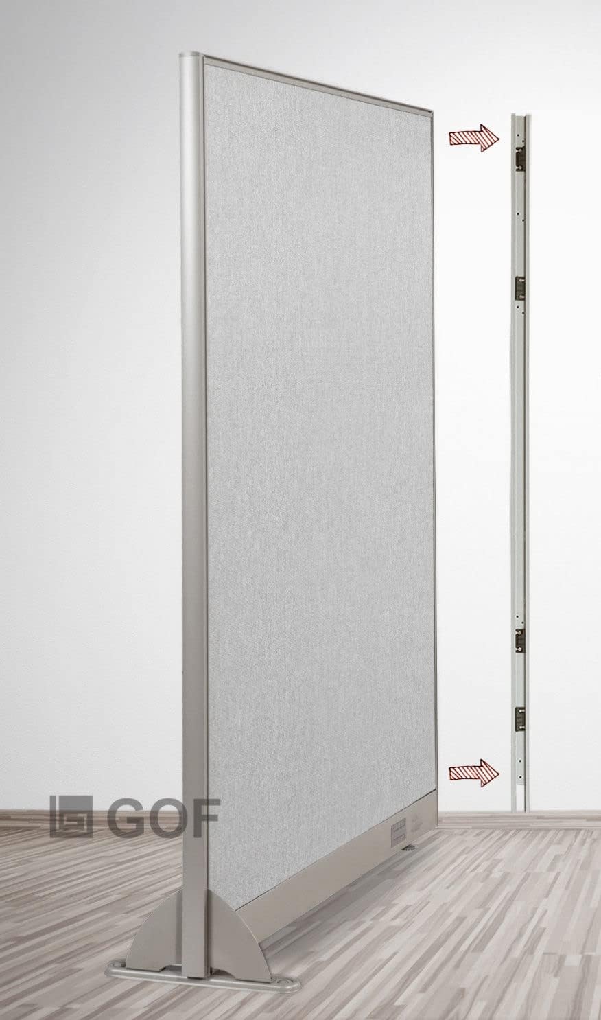 GOF Office Partition Panel for Workplace (Wall Mount 60" h)