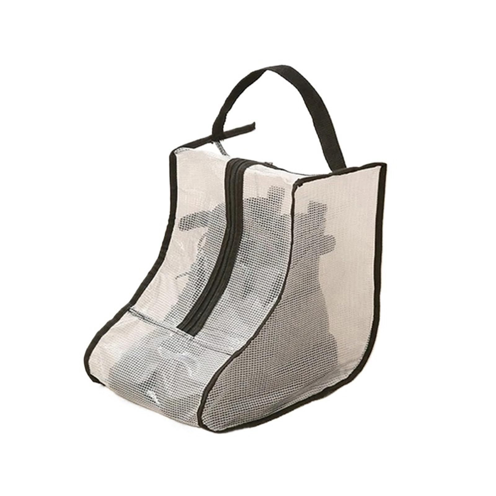 Bolsa de Zapatos de Viaje Transparente, Bolsa de Almacenamiento Impermeable a Prueba de Humedad for Botas con Bolsillo Negro S for fútbol de Viaje