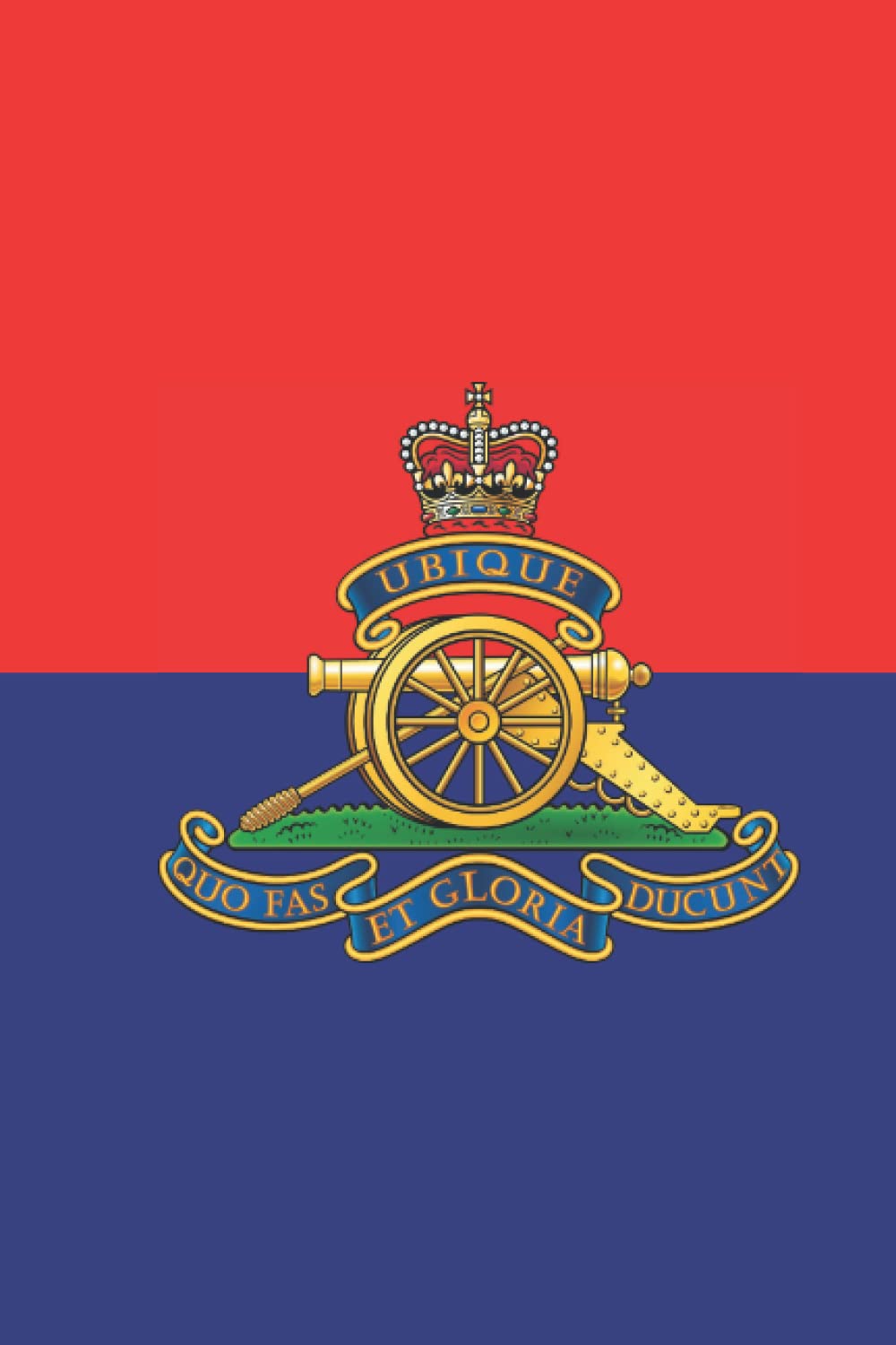 Royal Artillery Notebook Plain Lined 6x9 Journal Army Military Gift